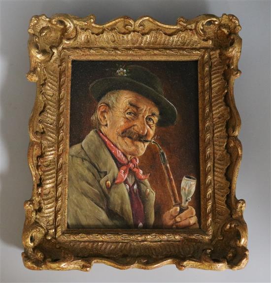 Hans Barttenbach (1908-) Old Thomas 6.25 x 4.75in